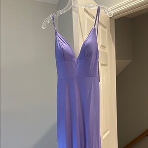 Elegant Purple Sleeveless Dress